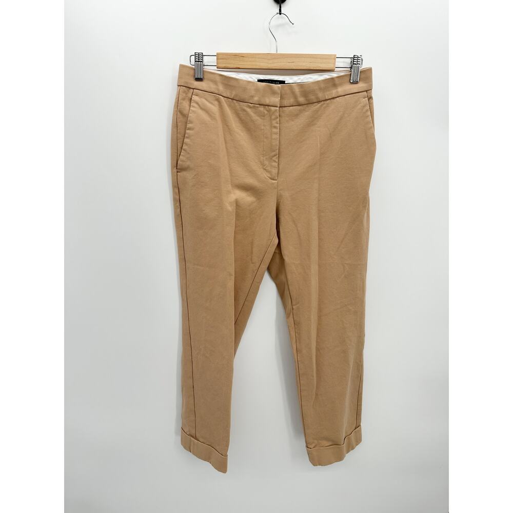 Ann Taylor Pants Womens 4 Khaki Curvy Fit High Waist Ankle Office‎ Career 531057